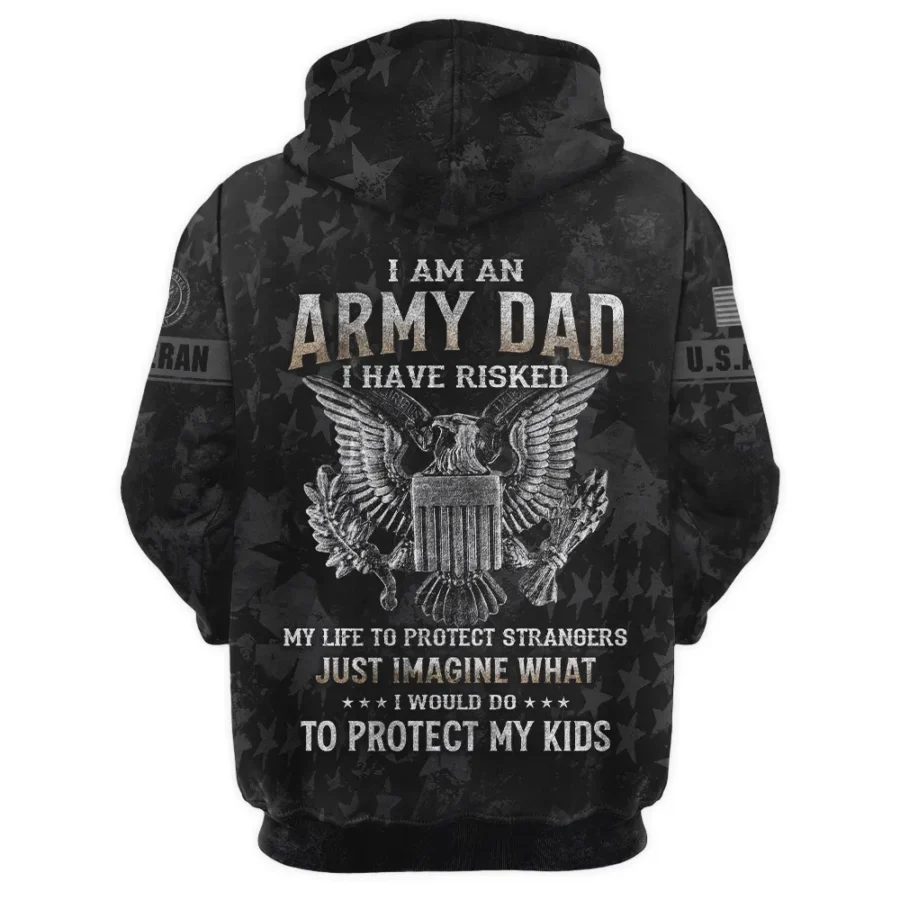 Veteran Just Imagine What I Would Do To Protect My Kids U.S. Army All Over Prints Hoodie