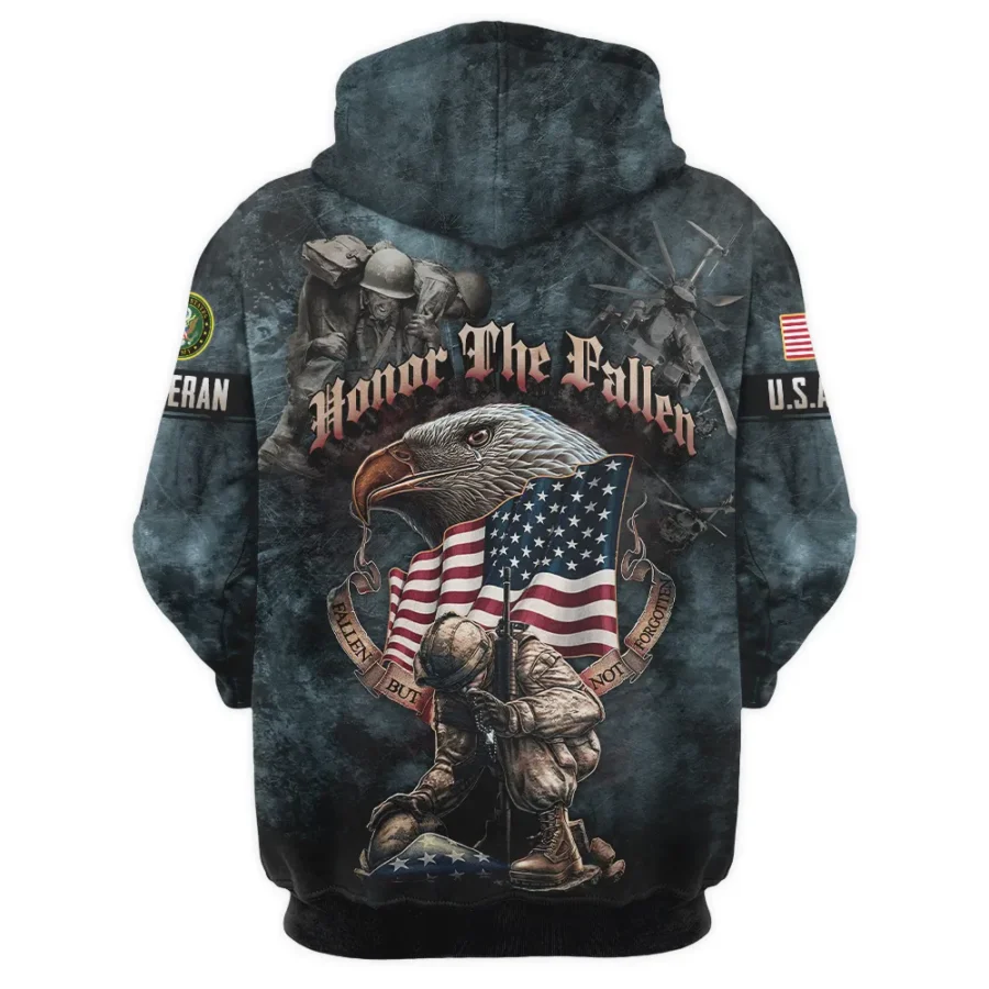 Veteran Dad Grandpa Man Of God Honor The Fallen U.S. Army All Over Prints Hoodie