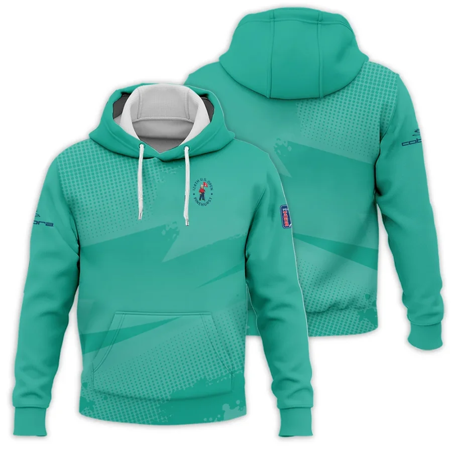 Golf Sport Pattern Green Mix Color 124th U.S. Open Pinehurst Cobra Golf Hoodie Shirt Style Classic