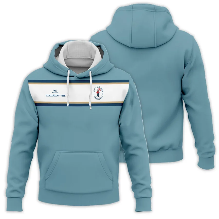 124th U.S. Open Pinehurst Golf Sport Mostly Desaturated Dark Blue Yellow Cobra Golf Hoodie Shirt Style Classic