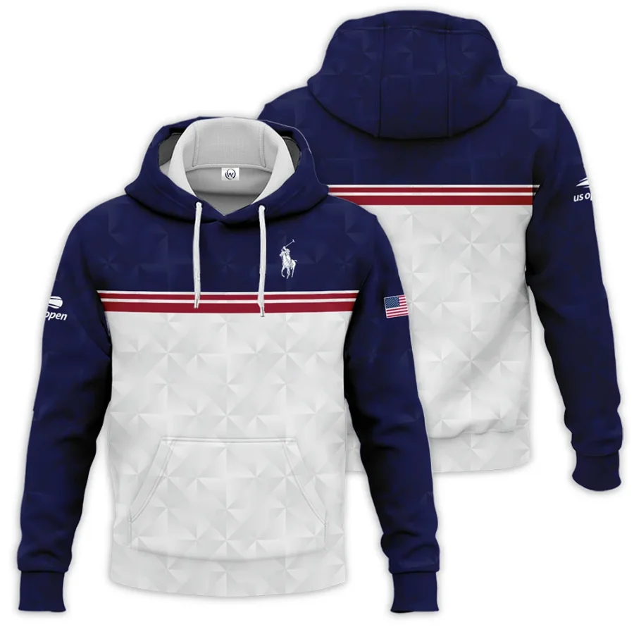 Ralph Lauren US Open Tennis Purple White Red Line Abstract Hoodie Shirt Style Classic