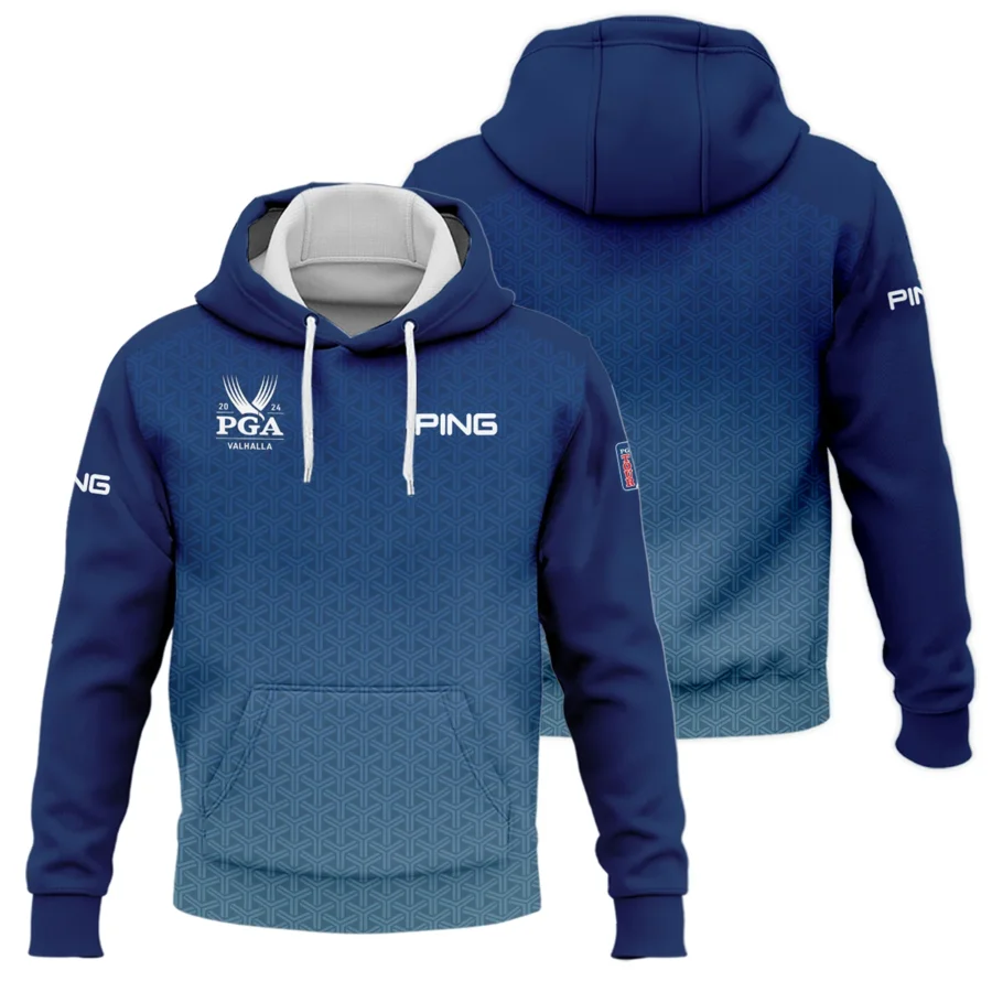 Golf Sport Pattern Blue Sport Uniform 2024 PGA Championship Valhalla Ping Hoodie Shirt Style Classic