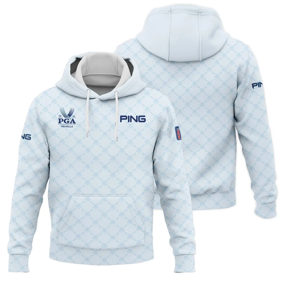 Golf Sport Pattern Light Blue Sport 2024 PGA Championship Valhalla Ping Hoodie Shirt Style Classic