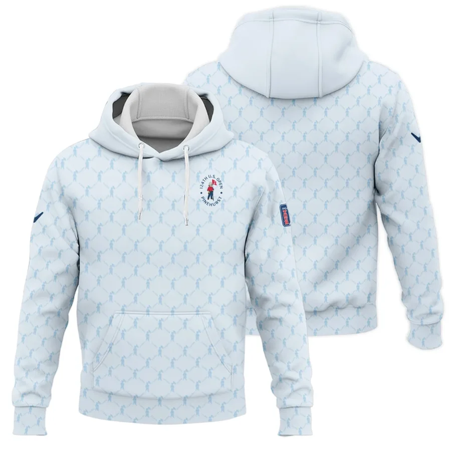 Golf Sport Pattern Light Blue Style 124th U.S. Open Pinehurst Callaway Hoodie Shirt Style Classic