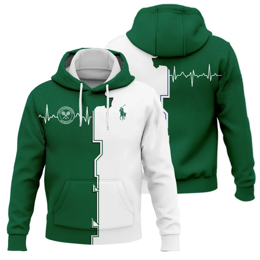 Tennis Love Green Color Wimbledon Championships Champions Ralph Lauren Performance Hoodie Shirt