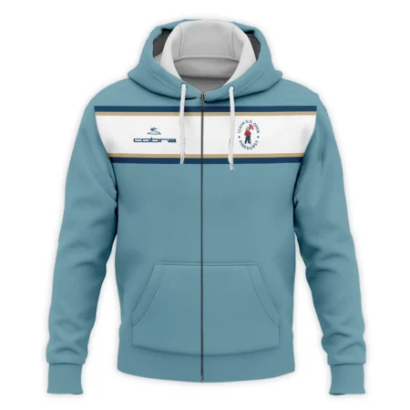 124th U.S. Open Pinehurst Golf Sport Mostly Desaturated Dark Blue Yellow Cobra Golf Zipper Hoodie Shirt Style Classic