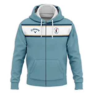 124th U.S. Open Pinehurst Golf Sport Mostly Desaturated Dark Blue Yellow Callaway Quarter-Zip Jacket Style Classic