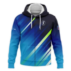 Cobra Golf 124th U.S. Open Pinehurst Green Dark Blue Gradient Abstract Yellow Quarter-Zip Jacket Style Classic