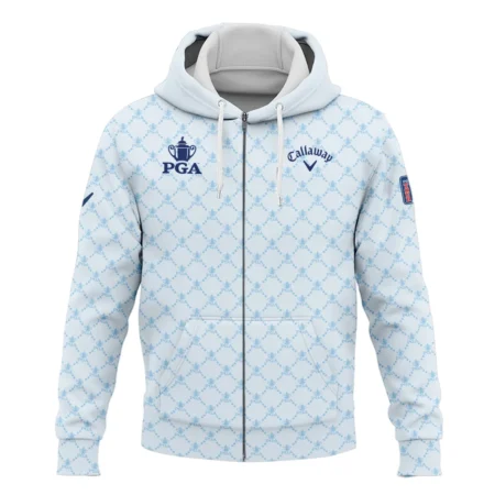 Golf Sport Pattern Light Blue Style 2024 PGA Championship Valhalla Callaway Zipper Hoodie Shirt Style Classic