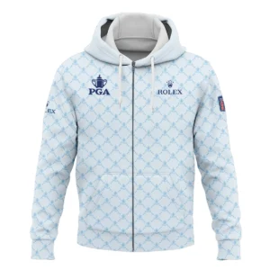 Golf Sport Pattern Light Blue Style 2024 PGA Championship Valhalla Rolex Quarter-Zip Jacket Style Classic