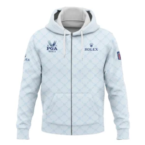 Golf Sport Pattern Light Blue Sport 2024 PGA Championship Valhalla Rolex Quarter-Zip Jacket Style Classic