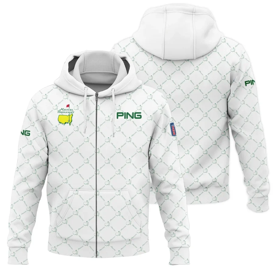 Golf Sport Pattern Color White Mix Masters Tournament Ping Zipper Hoodie Shirt Style Classic