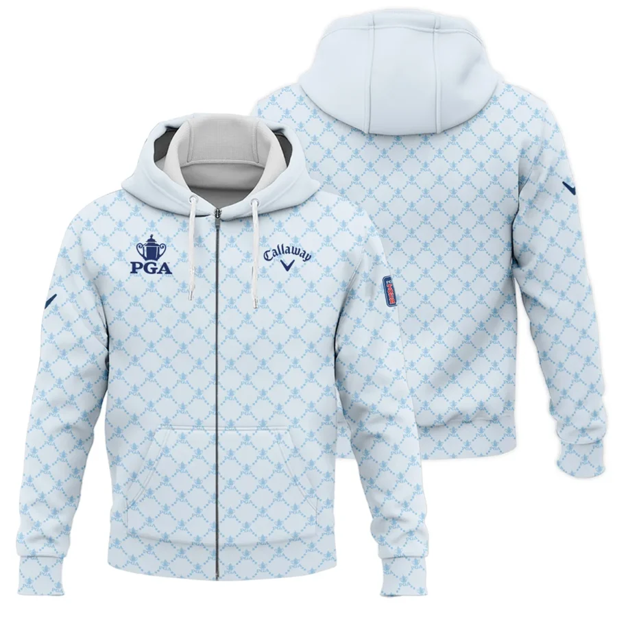 Golf Sport Pattern Light Blue Style 2024 PGA Championship Valhalla Callaway Zipper Hoodie Shirt Style Classic