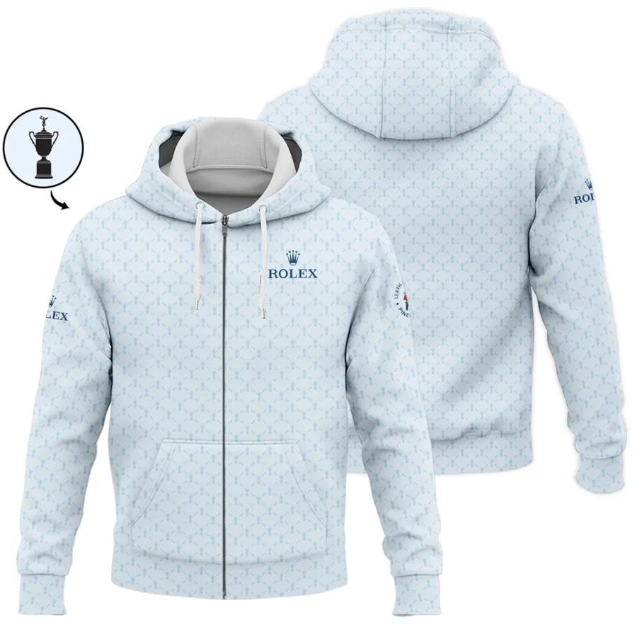 Golf Sport Pattern Blue Sport Uniform 124th U.S. Open Pinehurst Rolex Zipper Hoodie Shirt Style Classic