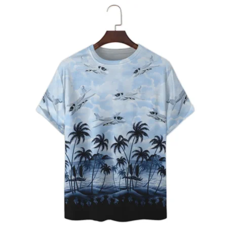 EA-6B Prowler Hawaii Style Palm Tree U.S. Marine Corps Premium T-Shirt All Over Prints Gift Loves