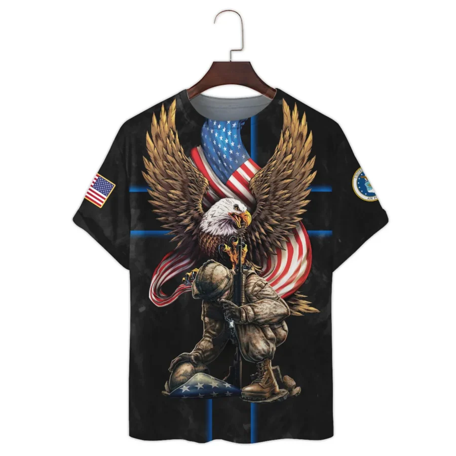 Veteran Only Two Defining Forces Have Ever Offered To Die For You U.S. Air Force All Over Prints Unisex T-Shirt