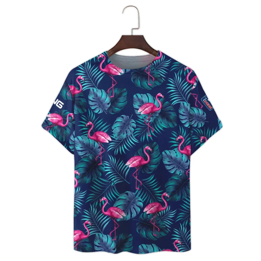 124th U.S. Open Pinehurst Pink Flamingo TropicalPing Premium T-Shirt All Over Prints Gift Loves