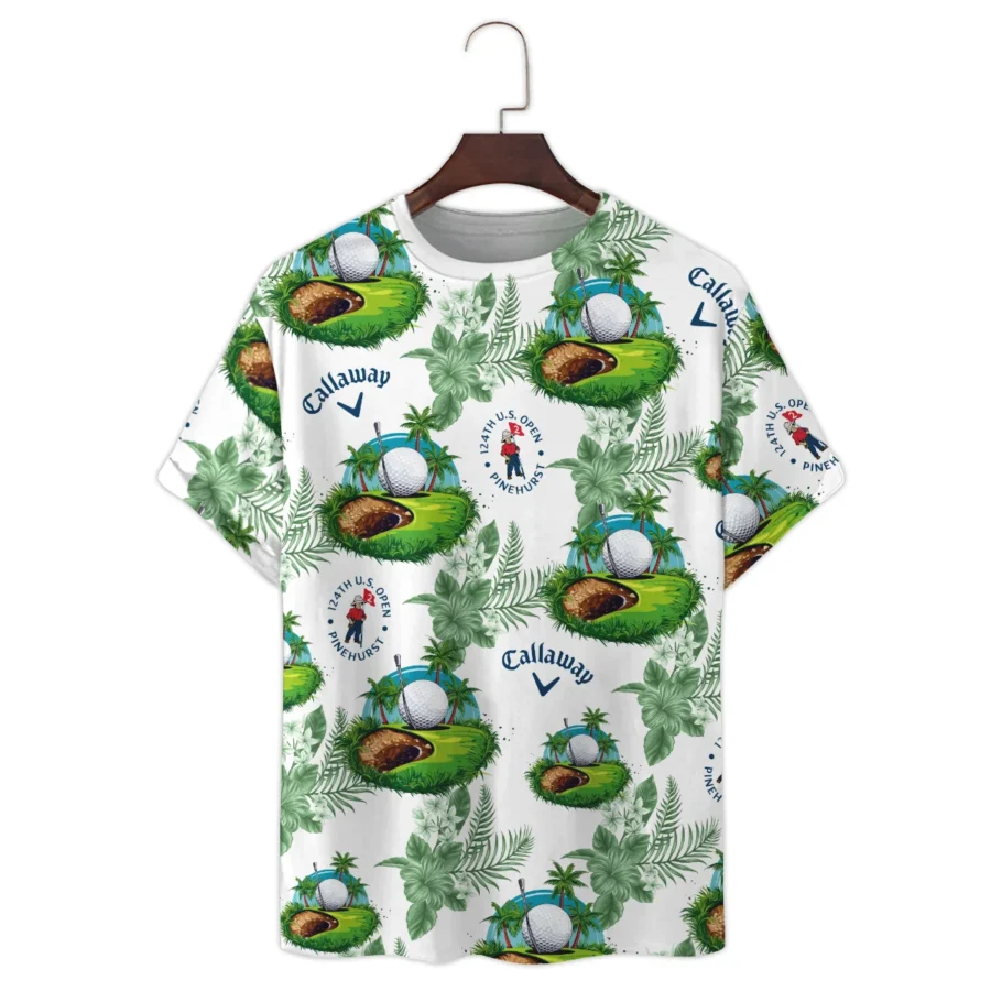 124th U.S. Open Pinehurst Green Flower Tropical Golf Callaway Premium T-Shirt All Over Prints Gift Loves