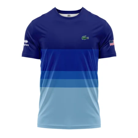 US Open Tennis Blue Gradient Background Lacoste Performance T-Shirt Style Classic