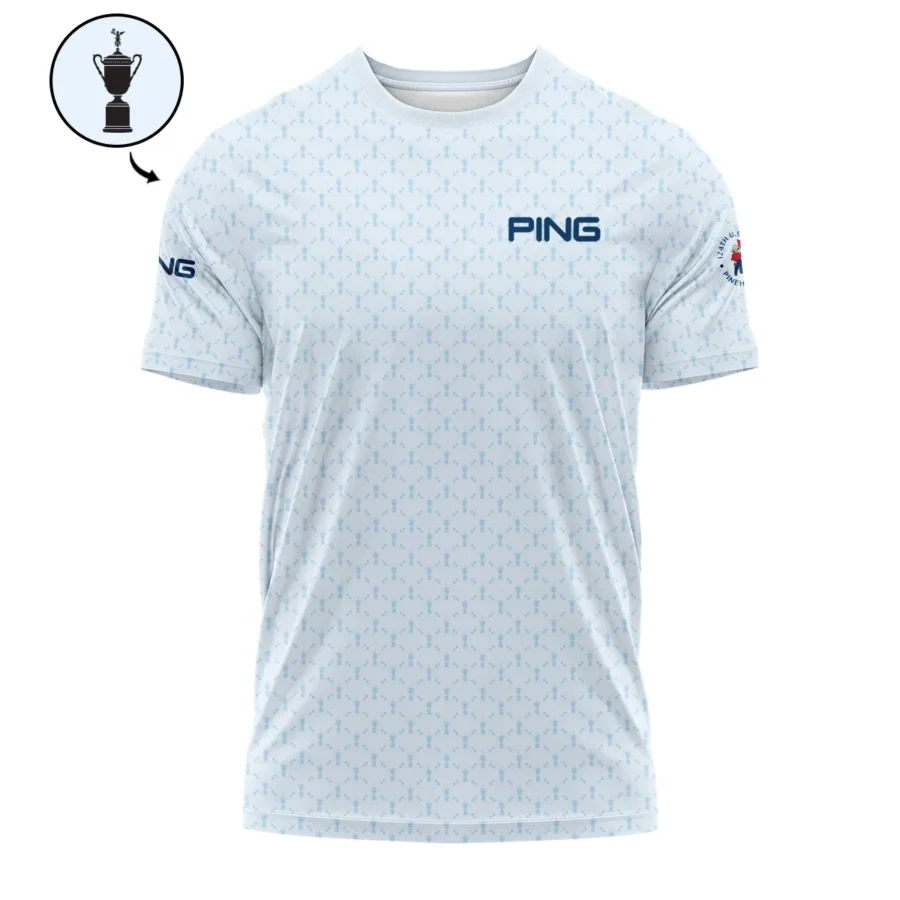 Golf Sport Pattern Blue Sport Uniform 124th U.S. Open Pinehurst Ping Performance T-Shirt Style Classic