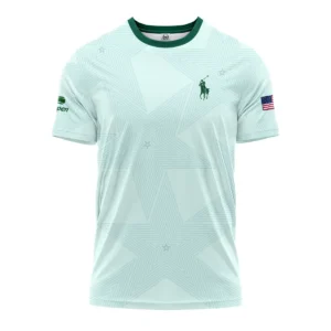 Tennis Pattern Star Light Green US Open Tennis Ralph Lauren Quarter-Zip Jacket Style Classic