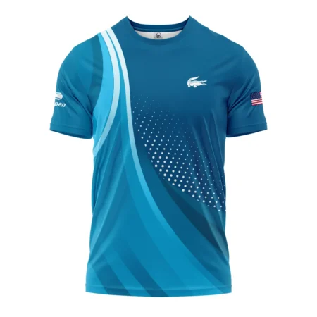 Tennis Blue Gradiend US Open Tennis Lacoste Performance T-Shirt Style Classic