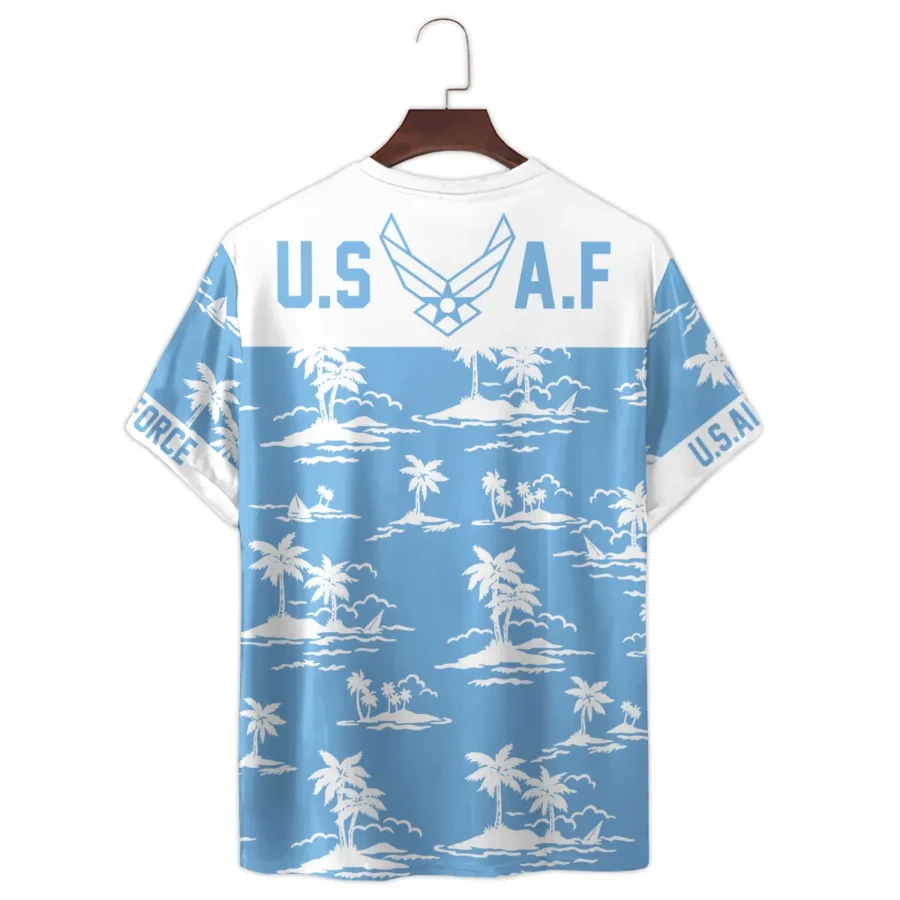 Hawaii Pattern Summer Beach Shirt Veteran U.S. Air Force All Over Prints Unisex T-Shirt