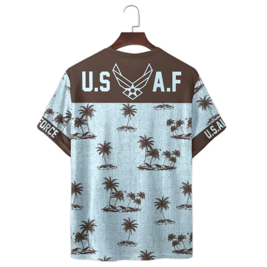 Hawaii Pattern Summer Beach Shirt Veteran U.S. Air Force All Over Prints Unisex T-Shirt