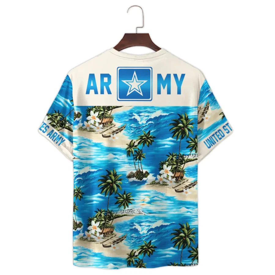 Hawaii Style Pattern U.S. Army Premium T-Shirt All Over Prints Gift Loves