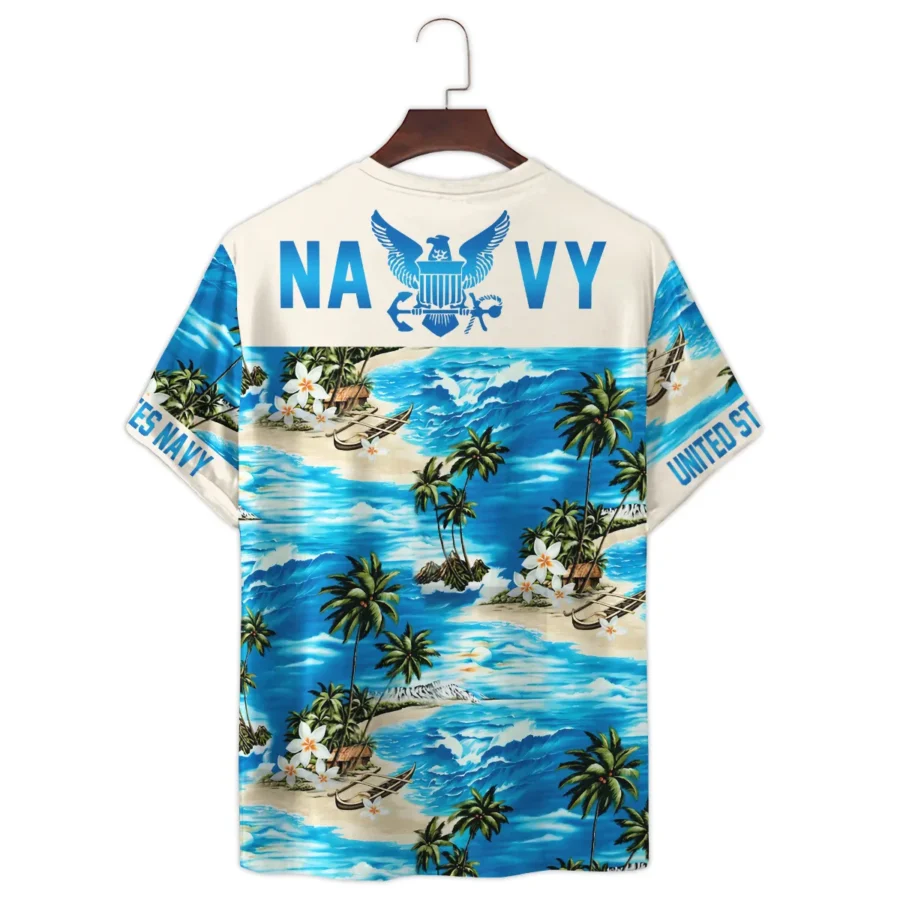 Hawaii Style Pattern U.S. Navy Premium T-Shirt All Over Prints Gift Loves