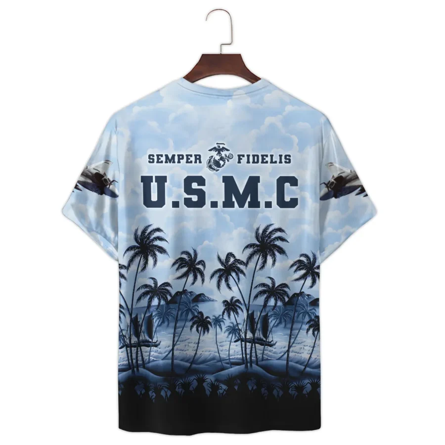 A-6 Intruder Hawaii Style Palm Tree U.S. Marine Corps Premium T-Shirt All Over Prints Gift Loves