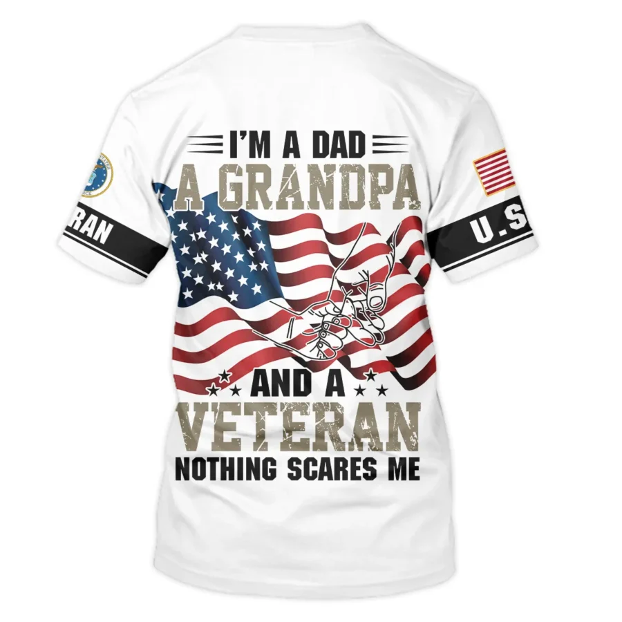 Proudly Served I Am A Dad A Grandpa And A Veteran U.S. Air Force All Over Prints Unisex T-Shirt