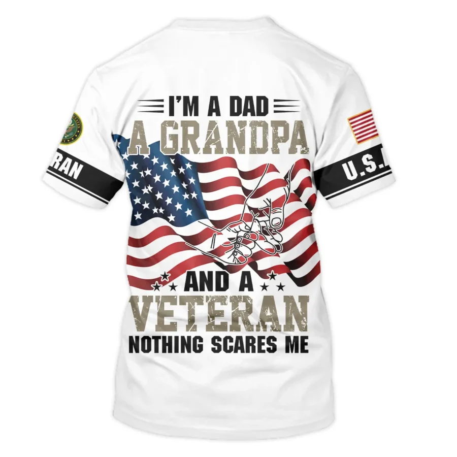 Proudly Served I Am A Dad A Grandpa And A Veteran U.S. Army All Over Prints Unisex T-Shirt