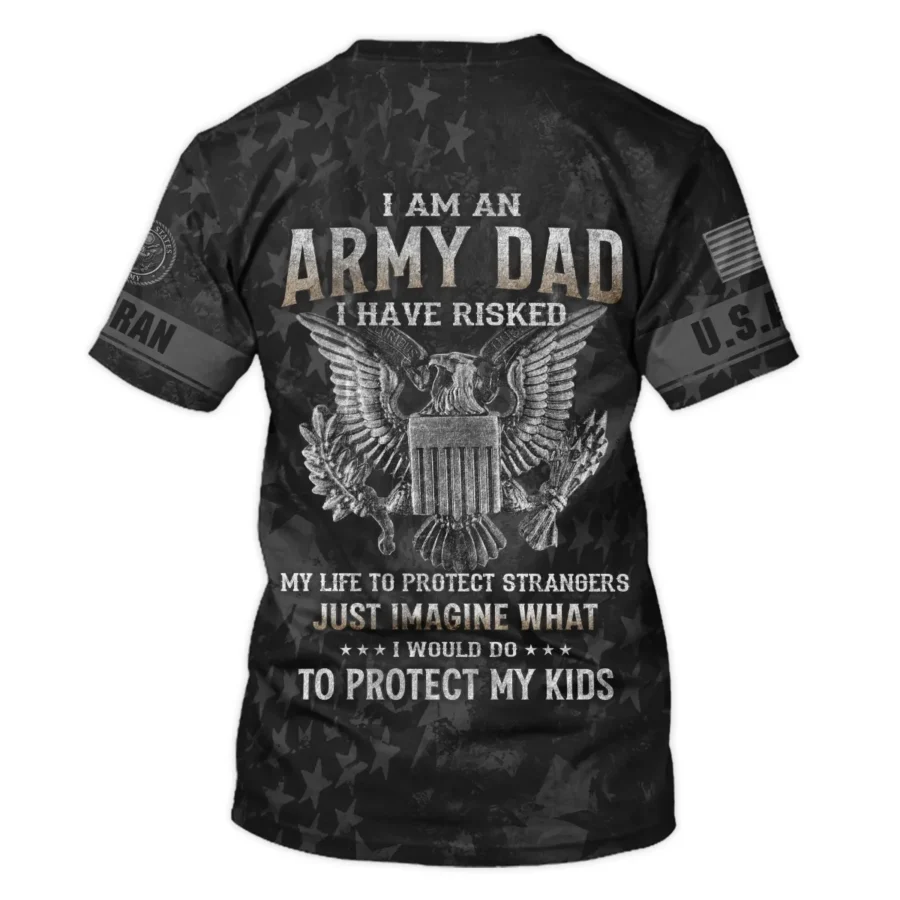 Veteran Just Imagine What I Would Do To Protect My Kids U.S. Army All Over Prints Unisex T-Shirt