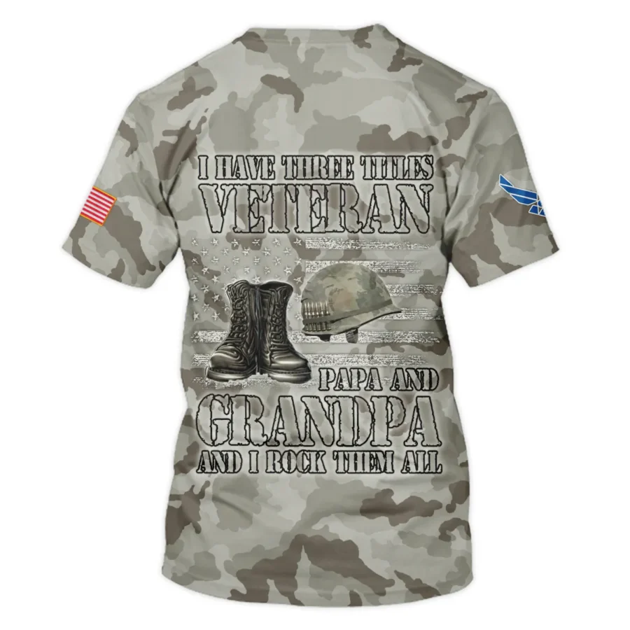 Veteran The Man The Myth The Legend U.S. Air Force All Over Prints Unisex T-Shirt