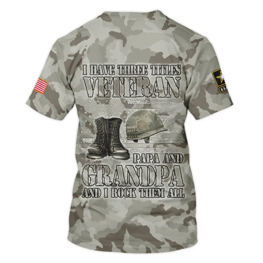 Veteran The Man The Myth The Legend U.S. Army All Over Prints Unisex T-Shirt