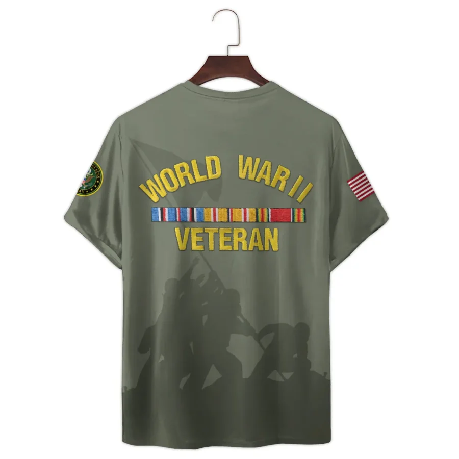 Veteran World War II U.S. Army All Over Prints Unisex T-Shirt