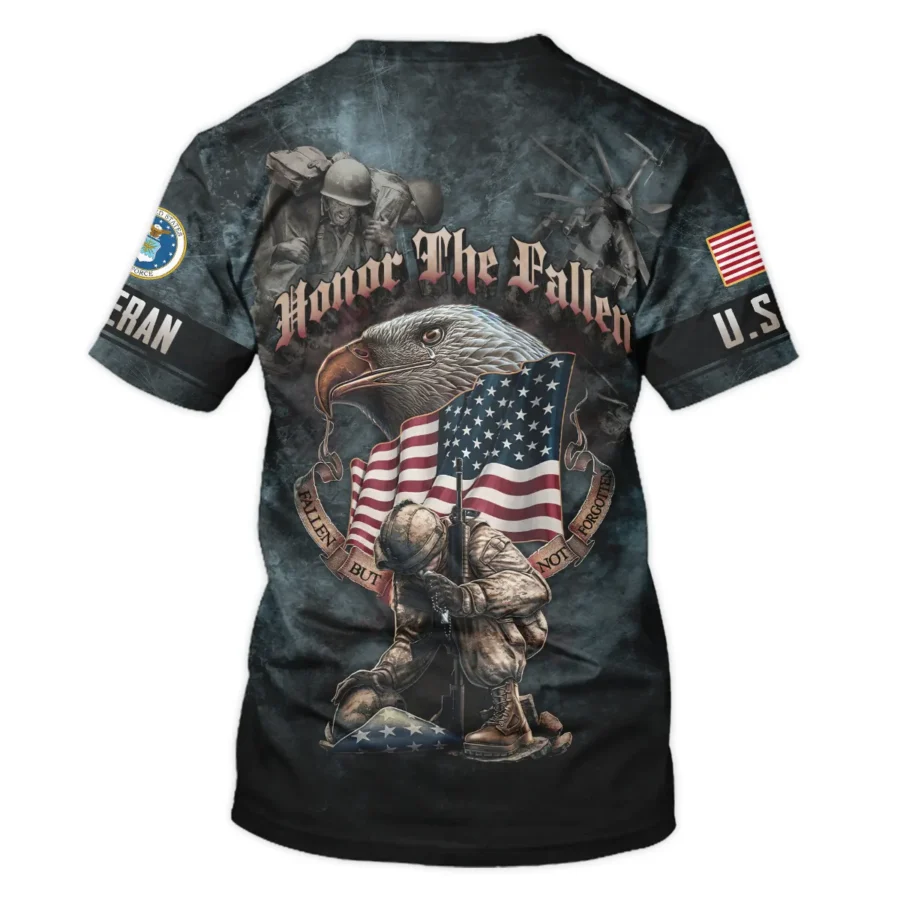 Veteran Dad Grandpa Man Of God Honor The Fallen U.S. Air Force All Over Prints Unisex T-Shirt