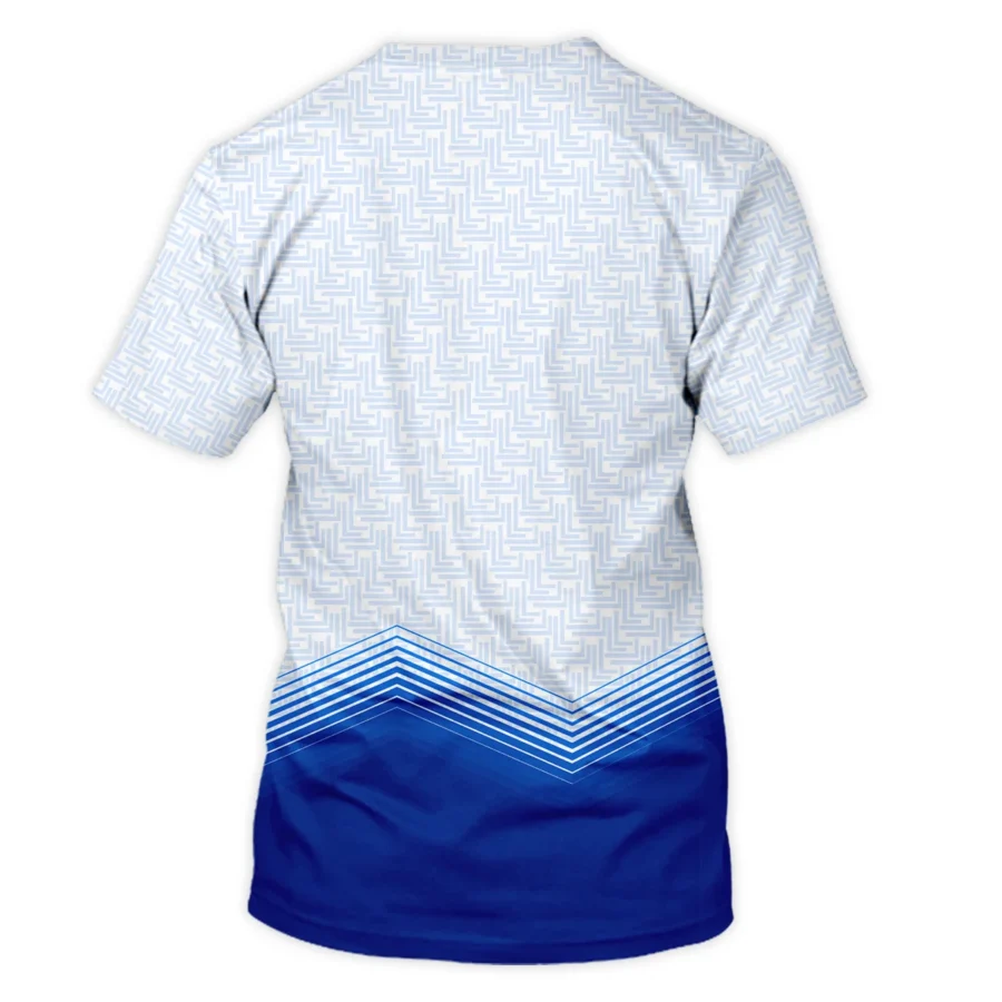 124th U.S. Open Pinehurst Blue Gradient Pattern White  Cobra Golf Performance T-Shirt Style Classic