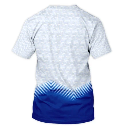 124th U.S. Open Pinehurst Blue Gradient Pattern White  Callaway Performance T-Shirt Style Classic