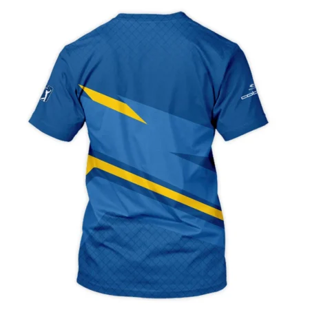 Cobra Golf 124th U.S. Open Pinehurst Blue Yellow Mix Pattern Performance T-Shirt Style Classic