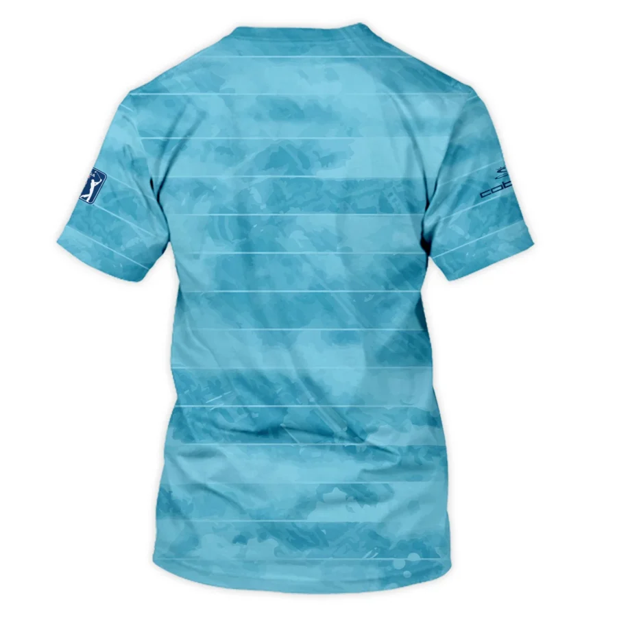 Cobra Golf 124th U.S. Open Pinehurst Blue Abstract Background Line Performance T-Shirt Style Classic