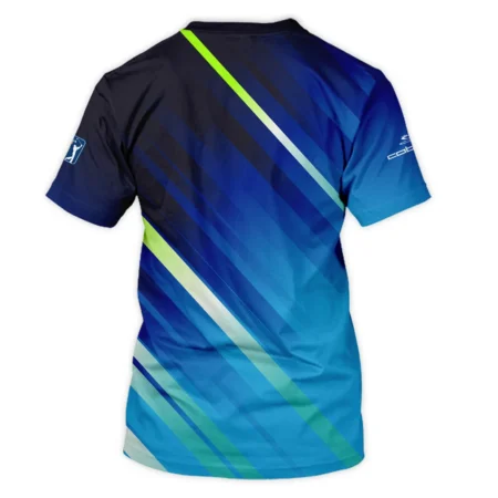 Cobra Golf 124th U.S. Open Pinehurst Green Dark Blue Gradient Abstract Yellow Performance T-Shirt Style Classic