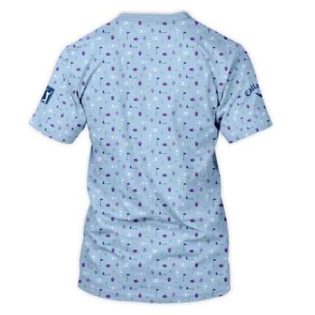 124th U.S. Open Pinehurst Callaway Golf Icons Pattern Light Blue Performance T-Shirt Style Classic