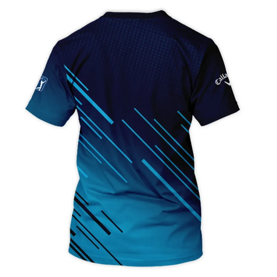 124th U.S. Open Pinehurst Callaway Dark Blue Line Pattern Performance T-Shirt Style Classic