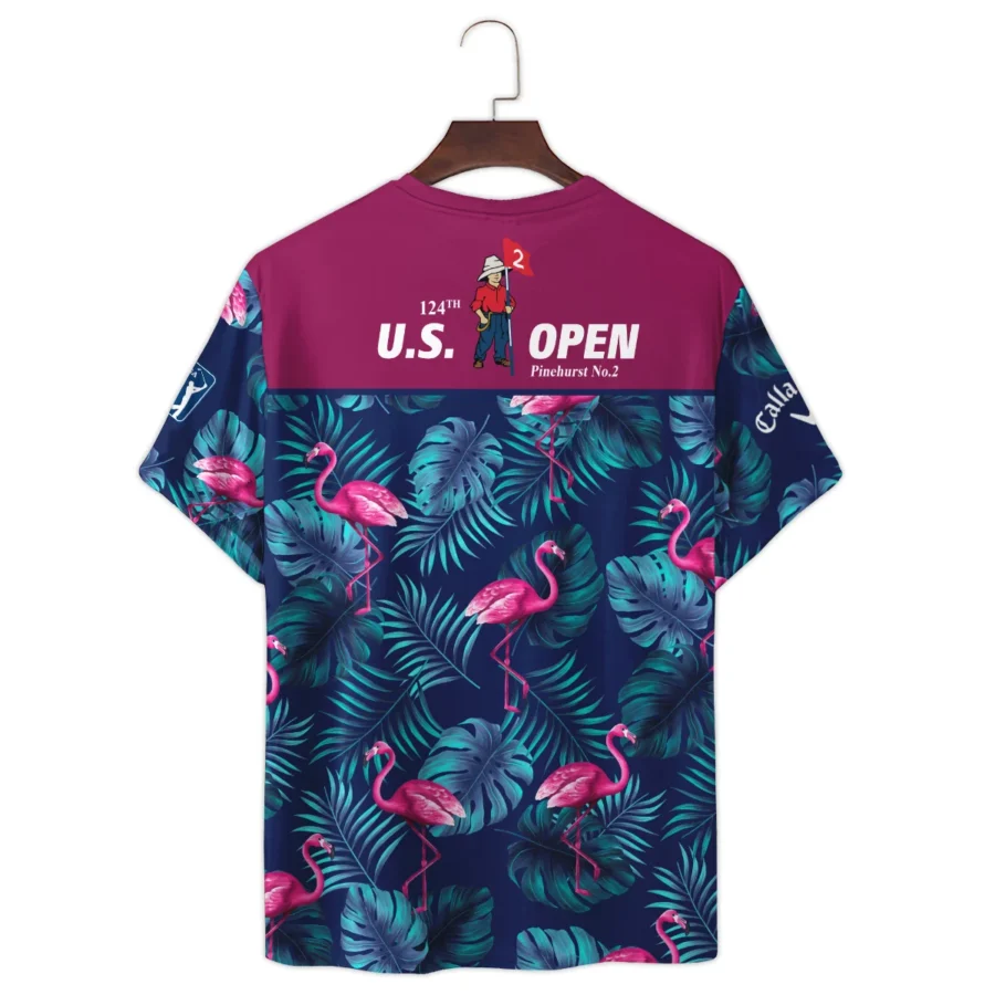 124th U.S. Open Pinehurst Pink Flamingo TropicalCallaway Premium T-Shirt All Over Prints Gift Loves