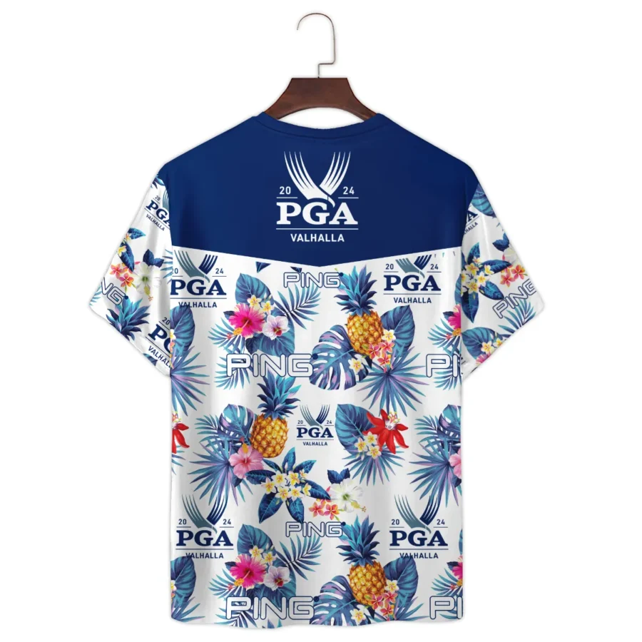 Golf Tropical Pattern 2024 PGA Championship Valhalla Ping Premium T-Shirt All Over Prints Gift Loves