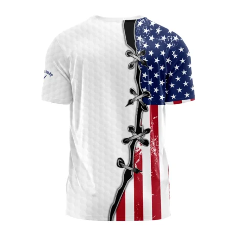 Golf Flag American Pattern Ball 124th U.S. Open Pinehurst Pinehurst Callaway Performance T-Shirt Style Classic