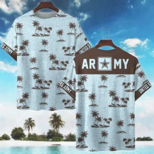 Hawaii Pattern Summer Beach Shirt Veteran U.S. Air Force All Over Prints Oversized Hawaiian Shirt