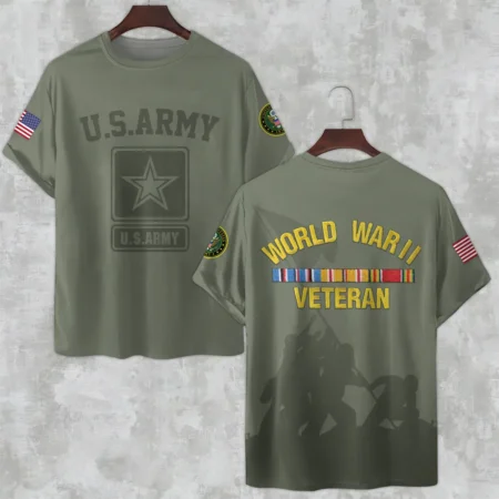 Veteran World War II U.S. Army All Over Prints Unisex T-Shirt